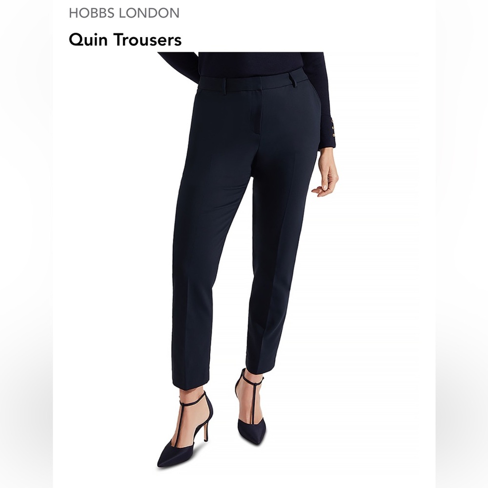 Hobbs Quin Trousers - Navy. Preowned.